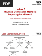 Lecture 6 - Improving Local Search