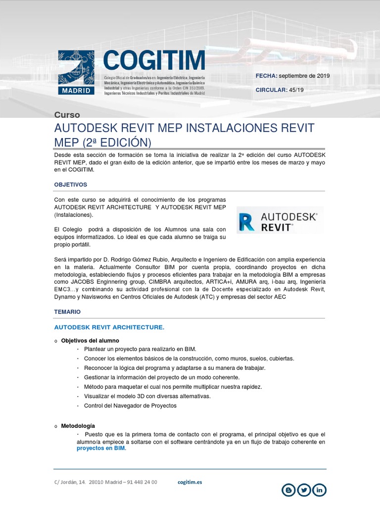 45 Autodesk Revit Mep Instalaciones Revit Mep 2 Edición PDF | PDF ...