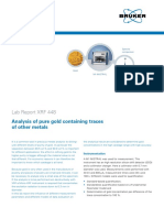 Lab Report XRF 448: Analysis of Pure Gold Containing Traces of Other Metals