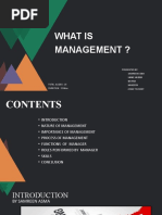 What Is Management