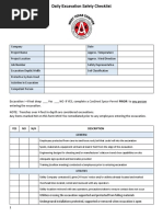 Daily Supervisor Safety Checklist | PDF