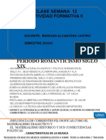 Clase Semana 12 Actividad Formativa Ii: Docente: Mariano Alcantara Castro SEMESTRE 202020