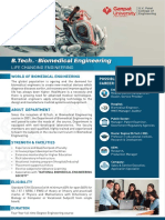 B.Tech Biomedical Engineering Brochure