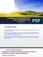 Installing Procured & Drawing of Power Transformer: Module - 5