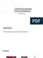 Peso Específico Con Parafina