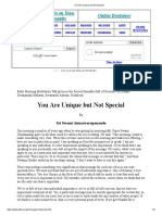 You Are Unique but Not Special.pdf
