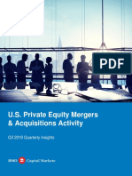 Acquisitions Activity: U.S. Private Equity Mergers