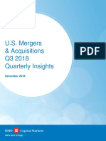 U.S. Mergers & Acquisitions Q3 2018 Quarterly Insights: December 2018