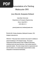 Implementation of A Verilog Multicycle CPU-FinalDraft