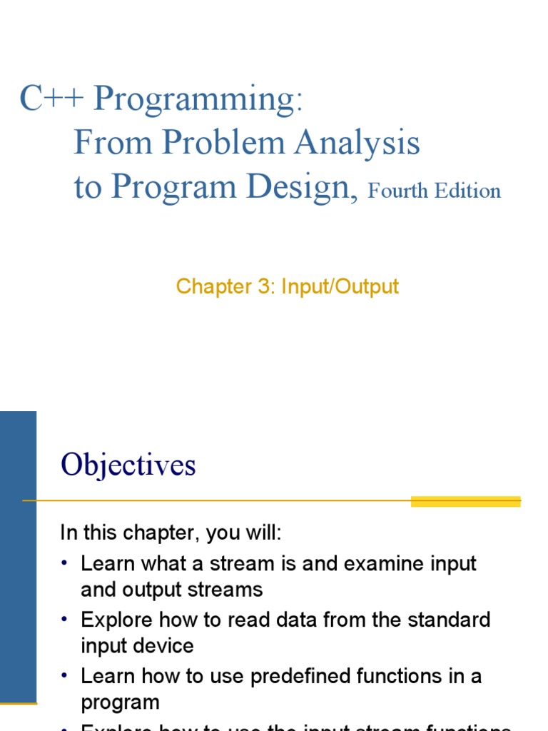 C++ Input/Output Stream Basics | PDF | Subroutine | C++