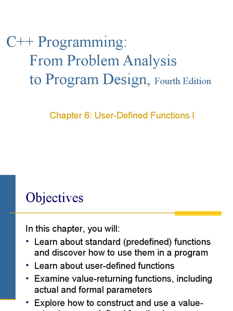 C++ User-Defined Functions Guide | PDF | Parameter (Computer ...