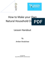 How To Make Your Own Natural Household Cleaners: Lesson Handout