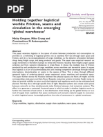 Holding Together Logistical Worlds: Friction, Seams and Circulation in The Emerging Global Warehouse'