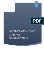 Interpretacion Derechos Fundamentales 