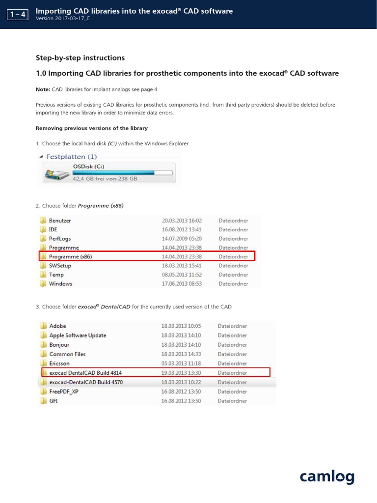 Step-By-Step Instructions 1.0 Importing CAD Libraries For Prosthetic ...