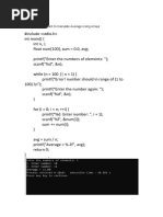 Write A C Program To Calculate Average Using Arrays