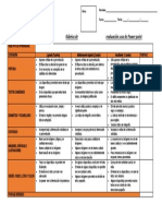 Rúbrica de uso de ppt 