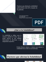 Factores Solubilidad API