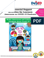 Psychosocial Support Activities For Learners: Awareness On COVID-19 Pandemic