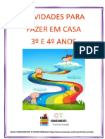 ATIVIDADES PARA FAZER EM CASA PDF