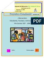 Periódico Estudiantil-Elpidio H Rivera - Noviembre 2007