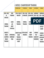 Schedules Badminton