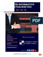 Boletin Informativo EGSA 25 Octubre 2019