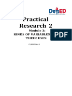 Practical Research 2: Kinds of Variables and Their Uses