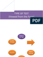 Type of Test (Viewed From The Form)