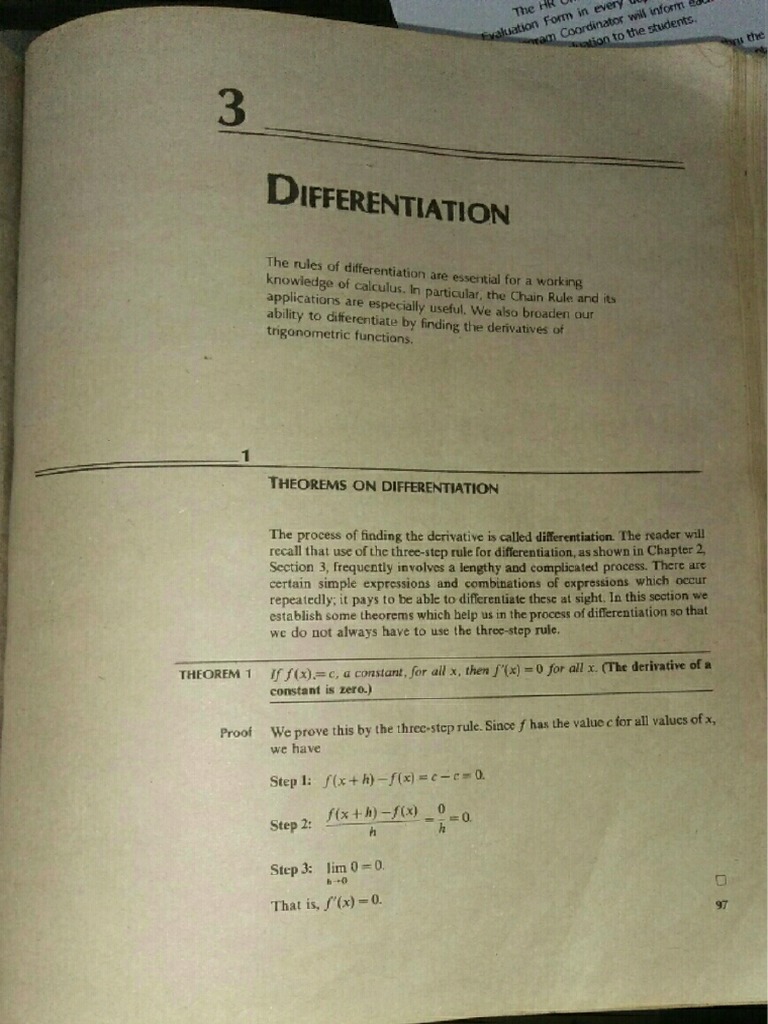 Chapter 5 Differentiation | PDF