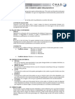 Esquema de Comentario DRAMÁTICO PDF