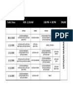 jADUAL Jaga ImtihanGuru