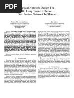 Optical Network Design For 4G Long Term Evolution Distribution Network in Sleman