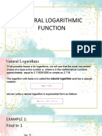 Natural Logarithmic Fuction