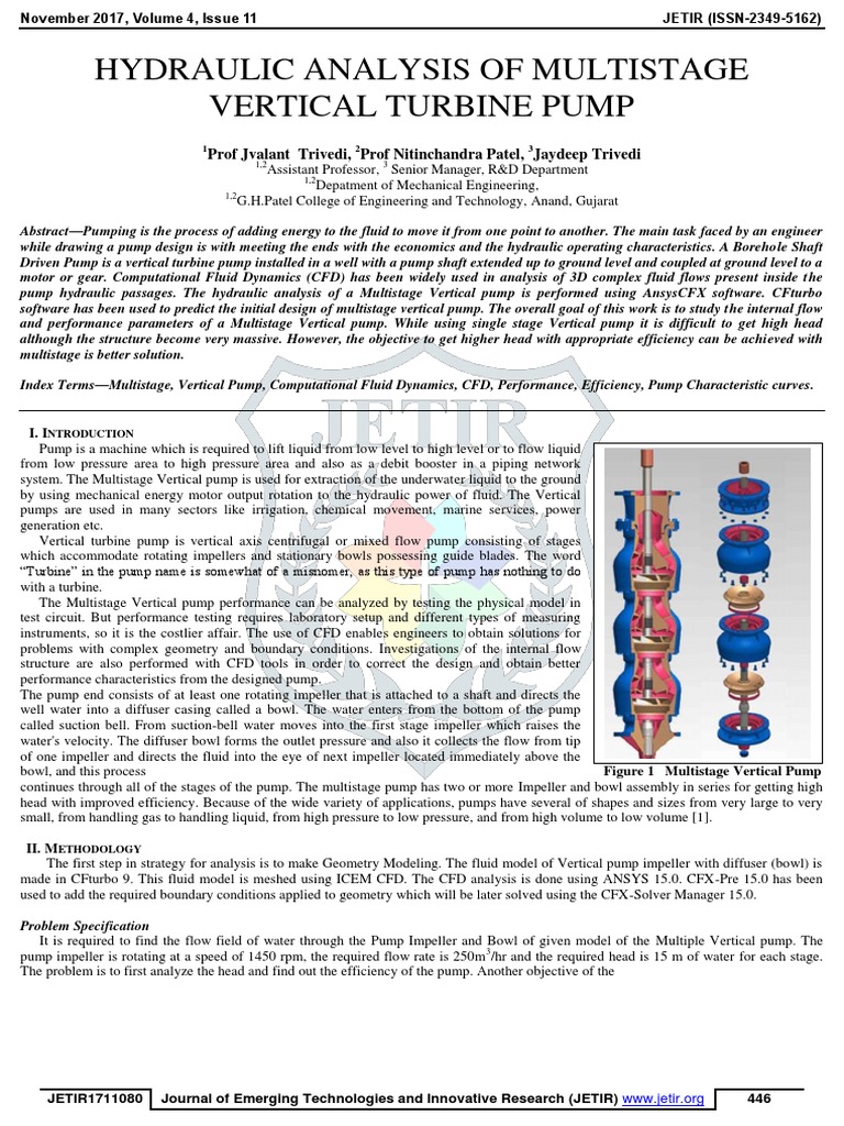 Hydraulic Analysis of Vertical Pumps | PDF | Turbine | Pump