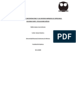 Determinación de Concentraciones y Las Diversas Maneras de Expresarla