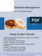 Sales and Distribution Management: Dunkin Donuts (E) : 1988 Distribution Strategies