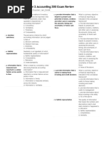Chapter 2 Accounting 300 Exam Review