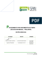 Ds-Pro-Ods03-004 Movimiento de Tierras (Exc Manual y Rellenos)