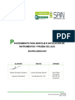 Ds-Pro-Ods03-007 Montaje e Instalación de Instrumentos y Prueba de Lazo