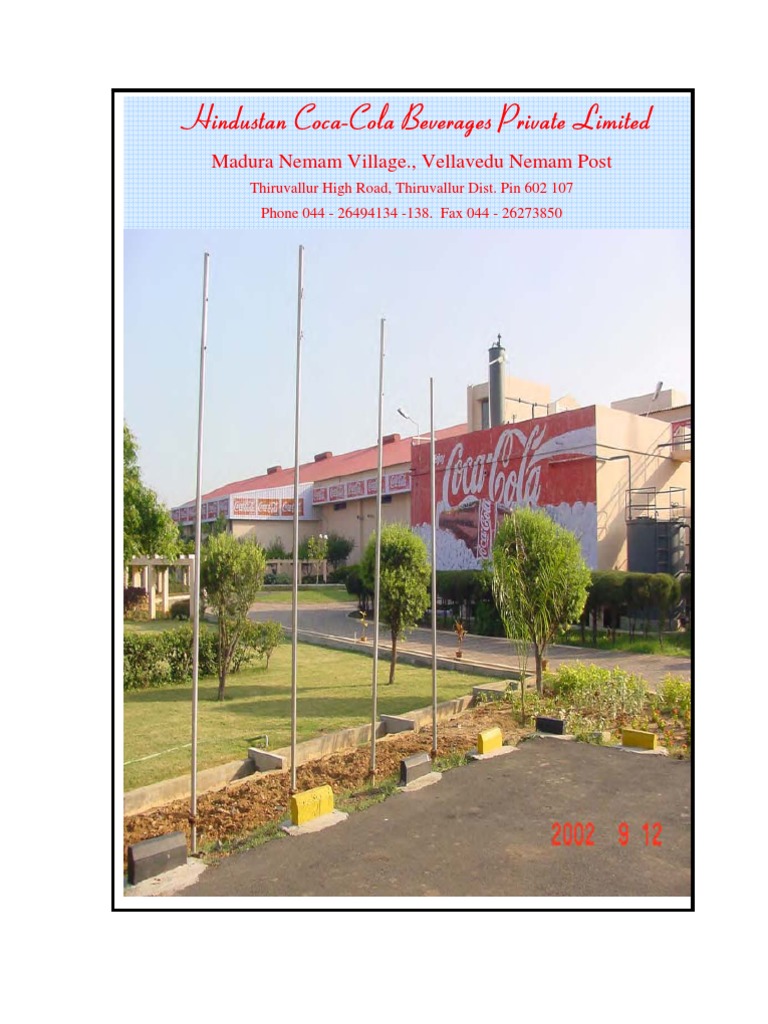 Hindustan Coca Cola Beverages Private Limited Thiruvallur Dist Tamil ...