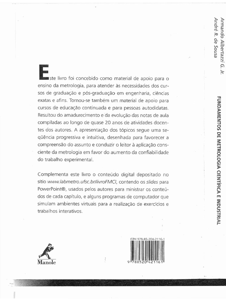 Fundamentos De Metrologia Cientifica Industrial Armando Albertazzi Pdf Nature