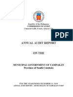 Annual Audit Report: Municipal Government of Tampakan