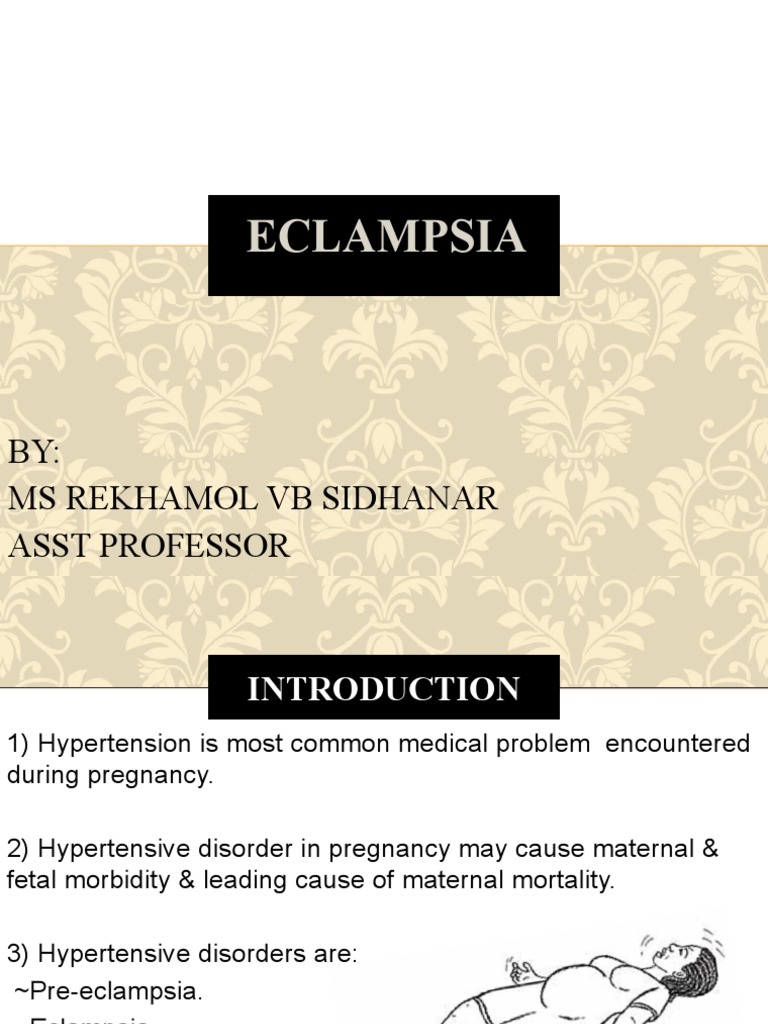 Eclampsia PDF Childbirth Health Care