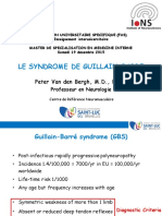 Le Syndrome de Guillain-Barre: Peter Van Den Bergh, M.D., PH.D