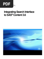 Integrating Search Interface To SAS Content 3.6: Rebuikld