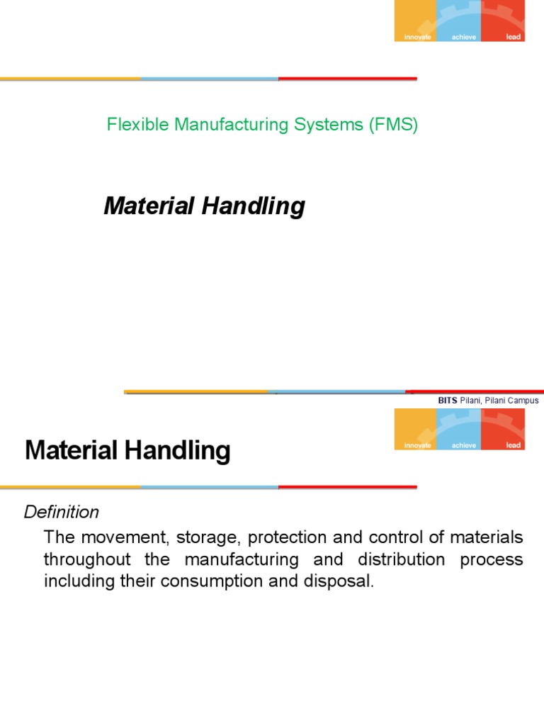 Material Handling Flexible Manufacturing Systems (FMS) PDF Supply