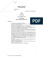 Ministry of Economy and Finance No. 1173 Moef - TD.PRK Phnom Penh, 31 December 2003