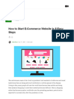 How To Start e Commerce Website in 8 Easy Steps