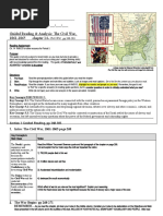 Guided Reading & Analysis: The Civil War, 1861-1865 Chapter 14